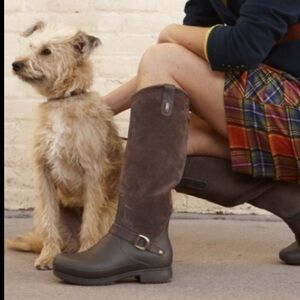 Crocs Equestrian Suede Tall Boot. Size 8